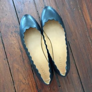 J. Crew Scalloped Ballet Flats